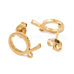 Ion Plating(IP) 304 Stainless Steel Stud Earrings&nbsp;FIND-Q103-01Q-G
