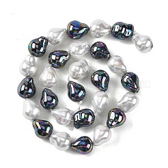 Electroplated Glass Beads Strands&nbsp;GLAA-Z013-01A-04