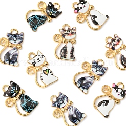 10Pcs Alloy Enamel Pendants&nbsp;ENAM-FS0001-83