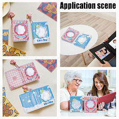 2 Books 2 Styles 3 Inch PVC Mini Photo Album with Flower Window&nbsp;AJEW-CP0005-37