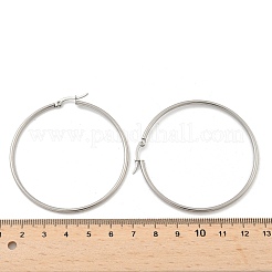 Tarnish Resistant 304 Stainless Steel Big Hoop Earrings&nbsp;X-EJEW-F105-04P