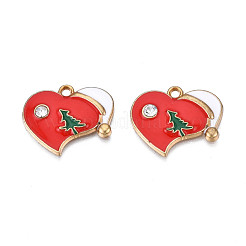 Rack Plating Alloy Enamel Pendants&nbsp;ENAM-N055-159