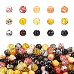 Drawbench & Baking Paint Glass Beads Strands&nbsp;GLAA-PH0001-03-8mm
