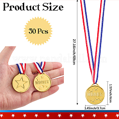 30Pcs Plastic Medals&nbsp;AJEW-CN0004-75