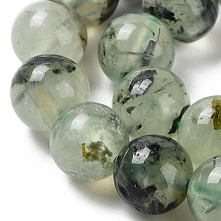 Natural Prehnite Beads Strands&nbsp;LS-G-P322-48-6mm-01