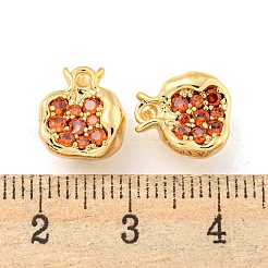 Brass Micro Pave Cubic Zirconia Pendants&nbsp;X-KK-K369-01G-06