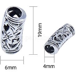 Alloy Tube Beads&nbsp;PALLOY-NB0001-20