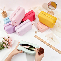 16Pcs 8 Colors PU Imitation Leather Cosmetic Zipper Bags&nbsp;AJEW-GW0001-15