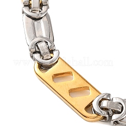 201 Stainless Steel Oval Link Chain Bracelets&nbsp;BJEW-B078-122GP