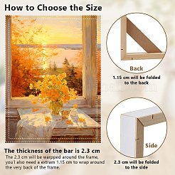 Wood Oil Painting Frame&nbsp;DIY-WH0671-376C