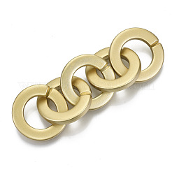 Opaque Spray Painted Acrylic Linking Rings&nbsp;OACR-S021-73A-B01