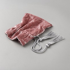 Velvet Drawstring Pouches with Tassel&nbsp;ABAG-CJC0008-02