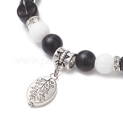 2Pcs Tibetan Style Alloy Charm Bracelets&nbsp;BJEW-JB12522