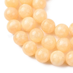 Natural Lemon Jade Beads Strands&nbsp;G-H343-D04-14mm