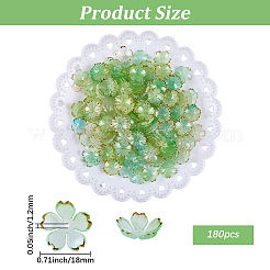 180Pcs Acrylic Bead Caps&nbsp;OACR-PA0001-37B