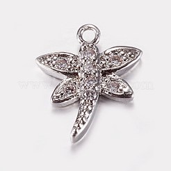 Long-Lasting Plated Brass Micro Pave Cubic Zirconia Charms&nbsp;ZIRC-L072-63