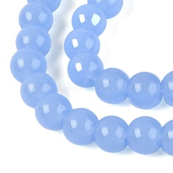 Imitation Jade Glass Beads Strands&nbsp;GLAA-T032-J6mm-08