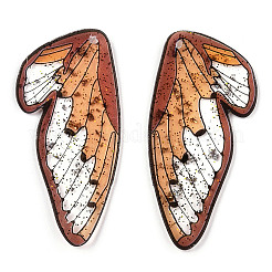 Epoxy Resin Big Wing Pendants&nbsp;EJEW-TAC0021-01E