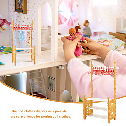 Random Color Plastic Doll Clothes Shoes Rack&nbsp;AJEW-WH0332-35C