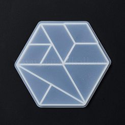 DIY Triangle & Trapezoid & Rhombus Tangram Pieces Display Decoration Silicone Molds&nbsp;LS-DIY-G067-05D