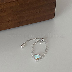 Adjustable 925 Sterling Silver Chain Finger Rings&nbsp;FS-WG5585A-01-1