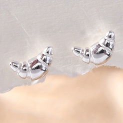 925 Sterling Silver Stud Earrings&nbsp;EJEW-R015-03S