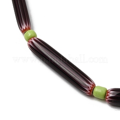 Handmade Lampwork Chevron Beads&nbsp;LAMP-Z019-01-02