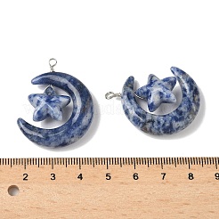 Natural Blue Spot Jasper Pendants&nbsp;G-Z086-01P-20