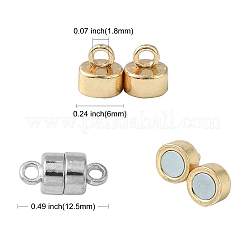 20 Sets 2 Colors Alloy Magnetic Clasps&nbsp;PALLOY-CJ0002-43
