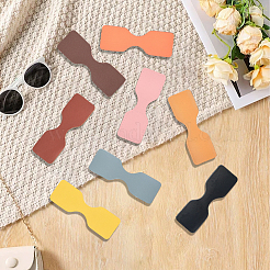 8 Bags 8 Colors Cowhide Purse Suspension Clasps Bag Strap Connector Fabric&nbsp;PURS-CL0001-04A