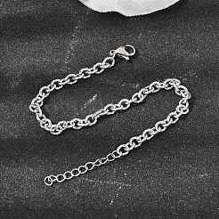 304 Stainless Steel Chain Bracelets&nbsp;BJEW-Z167-02P