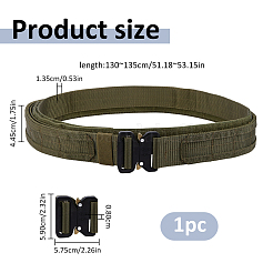 Adjustable Nylon Waistbands with Black Alloy Buckles for Outdoor&nbsp;AJEW-WH0643-212B-02