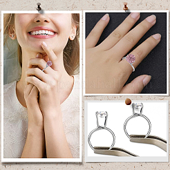 2Pcs 2 Styles Aluminum Alloy Finger Rings Components&nbsp;FIND-SC0021-84P