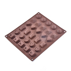 Valentine's Day 30 Compartments Geometry Food Grade Silicone Molds&nbsp;DIY-L020-47