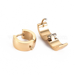 304 Stainless Steel Huggie Hoop Earring Findings&nbsp;STAS-S116-261G