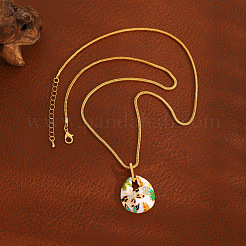 Alloy Enamel Pendant Necklaces for Women&nbsp;WG68034-01