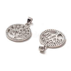 Rhodium Plated 925 Sterling Silver Pendant&nbsp;STER-H110-17P