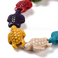 Dyed Synthetic Turquoise Beads Strands&nbsp;X-G-G024-01
