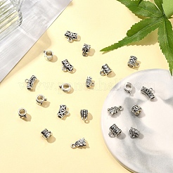 60Pcs 12 Styles Alloy Tube Bails&nbsp;FIND-YW0005-90