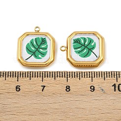 Printed 304 Stainless Steel Pendants&nbsp;STAS-P419-07G-05
