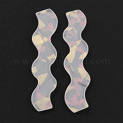 Acrylic Wave Shape Cabochons&nbsp;FIND-B003-07C