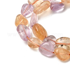 Natural Amethyst and Citrine Beads Strands&nbsp;X-G-D0002-D77