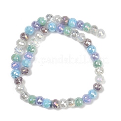 Electroplate Glass Beads Strands&nbsp;EGLA-G039-01A-02