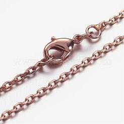 Brass Chain Necklaces&nbsp;MAK-F013-04RG