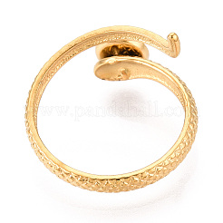 Snake 304 Stainless Steel Cuff Ring Components&nbsp;STAS-T066-05G