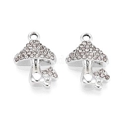 Rack Plating Alloy Rhinestone Pendants&nbsp;PALLOY-T091-25M-P