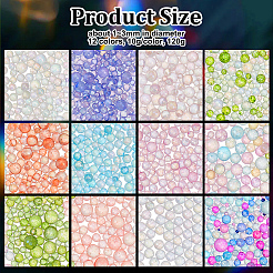120G 12 Colors Glass Bead&nbsp;GLAA-OC0001-52