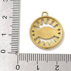 304 Stainless Steel Rhinestone Pendants&nbsp;STAS-I322-49G