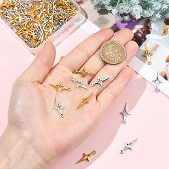 120Pcs 2 Styles Alloy Pendants&nbsp;FIND-YW0011-38