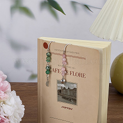 2Pcs 2 Styles Alloy Bookmarks&nbsp;AJEW-FG00015